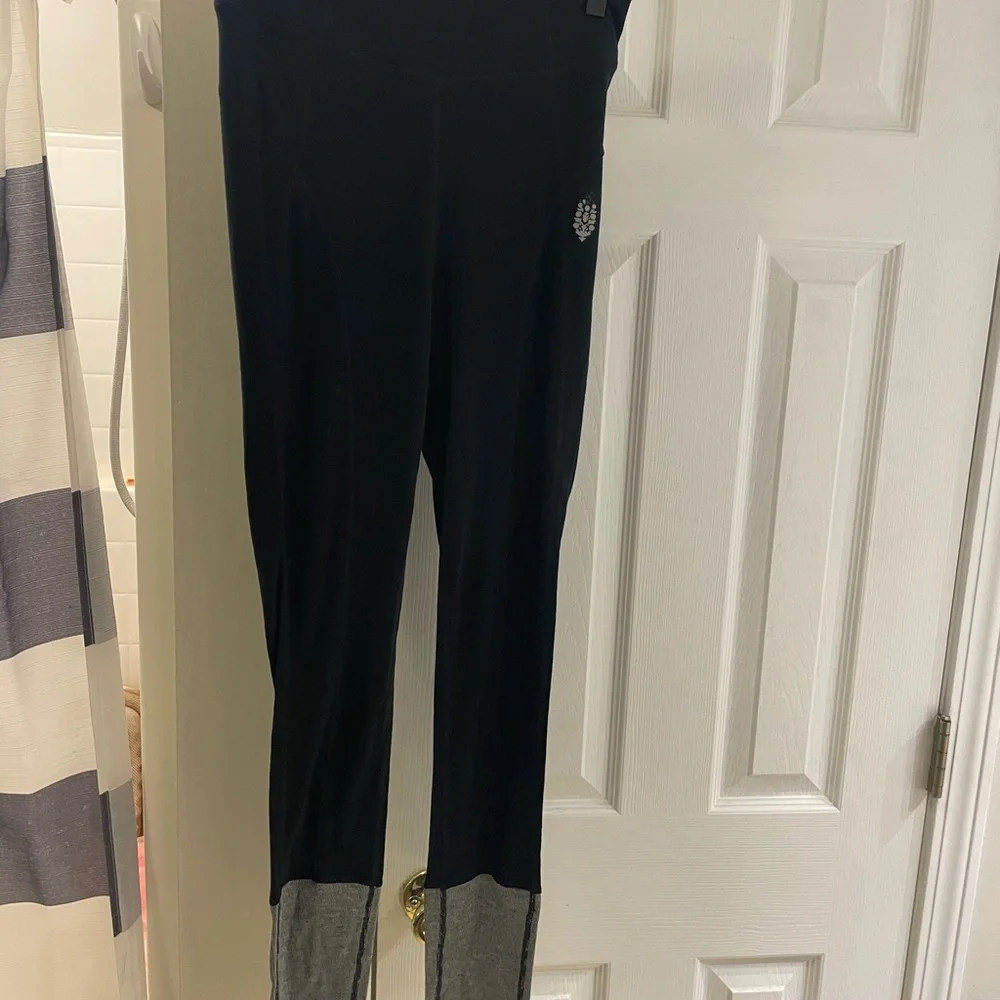 FP Movement by Free People Black Moonlight‎ wool blend base layer leggings small